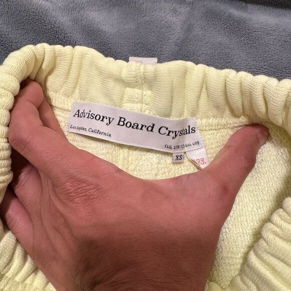 Advisory Board Crystals Yellow Lounge Sweatpants – Size 30 (XS) - Picture 2 of 6